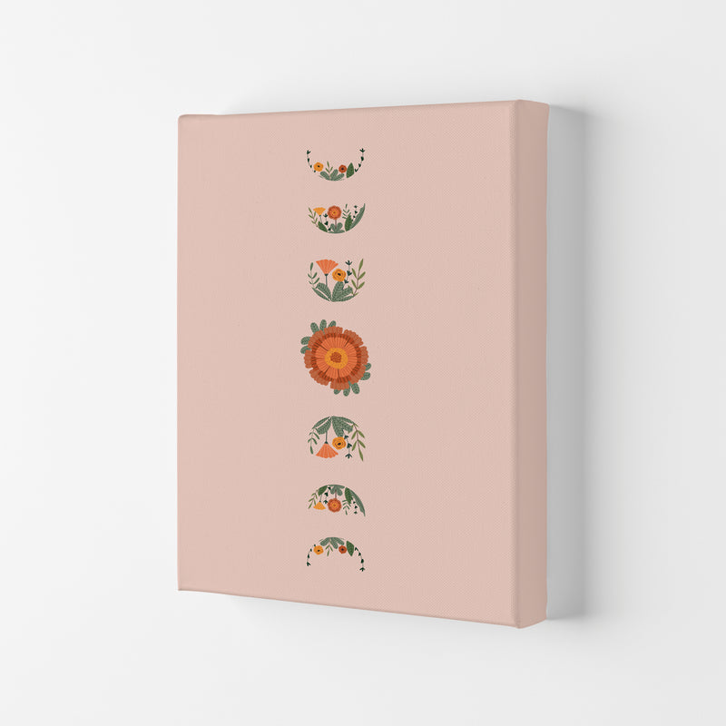 Moon Phases Floral Art Print by Essentially Nomadic Canvas