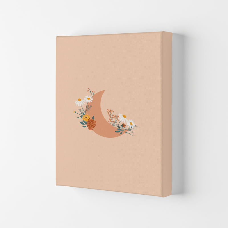 Moon Crescent Floral Art Print by Essentially Nomadic Canvas