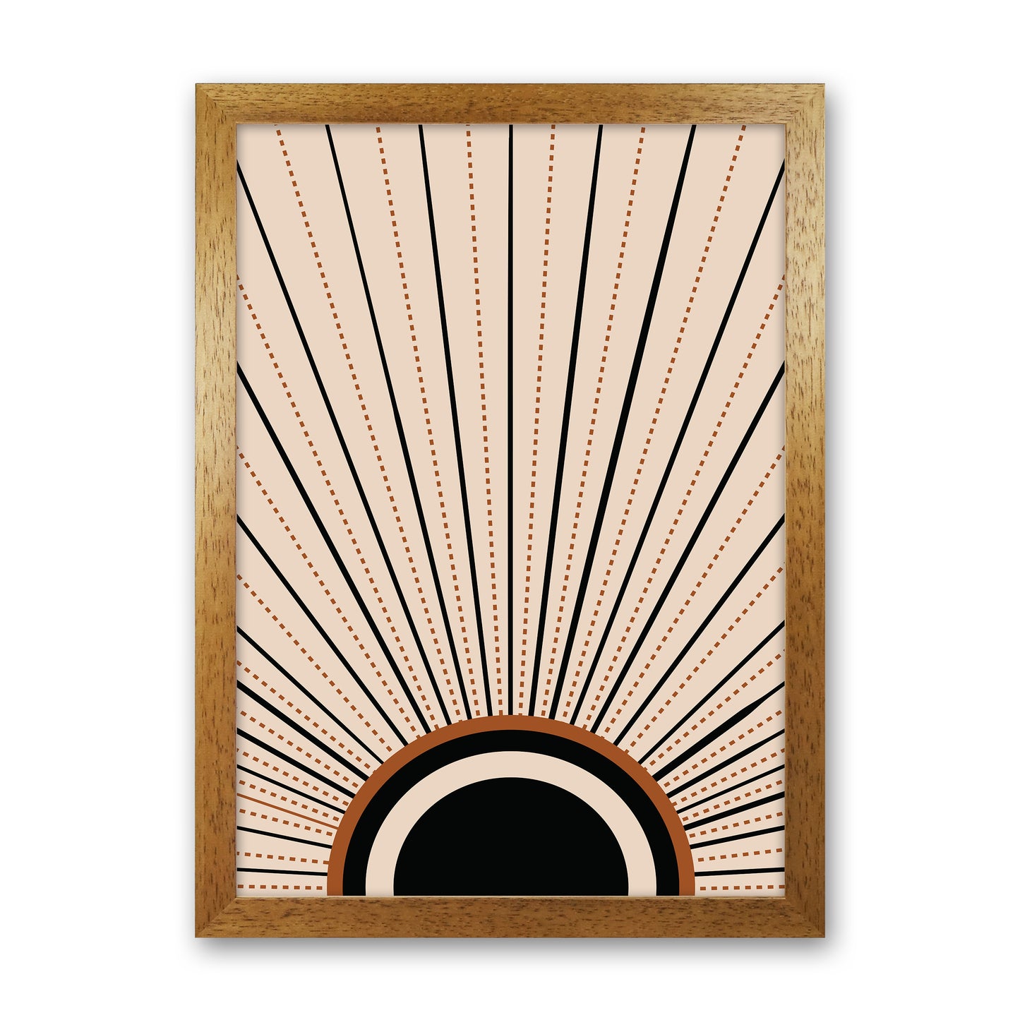 Boho Sunrise 2 Art Print by Essentially Nomadic Oak Grain