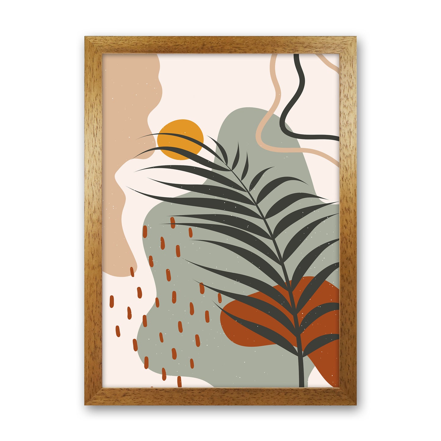 Botanical Abstract 2 2x3 01 Art Print by Essentially Nomadic Oak Grain