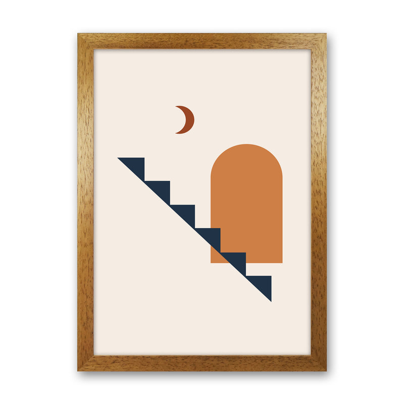 Minimal Geo Art Print by Essentially Nomadic Oak Grain