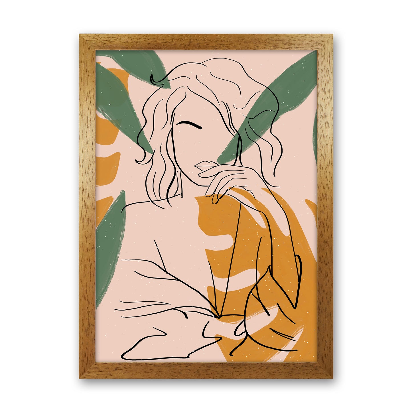 Girl 2 2x3 Art Print by Essentially Nomadic Oak Grain