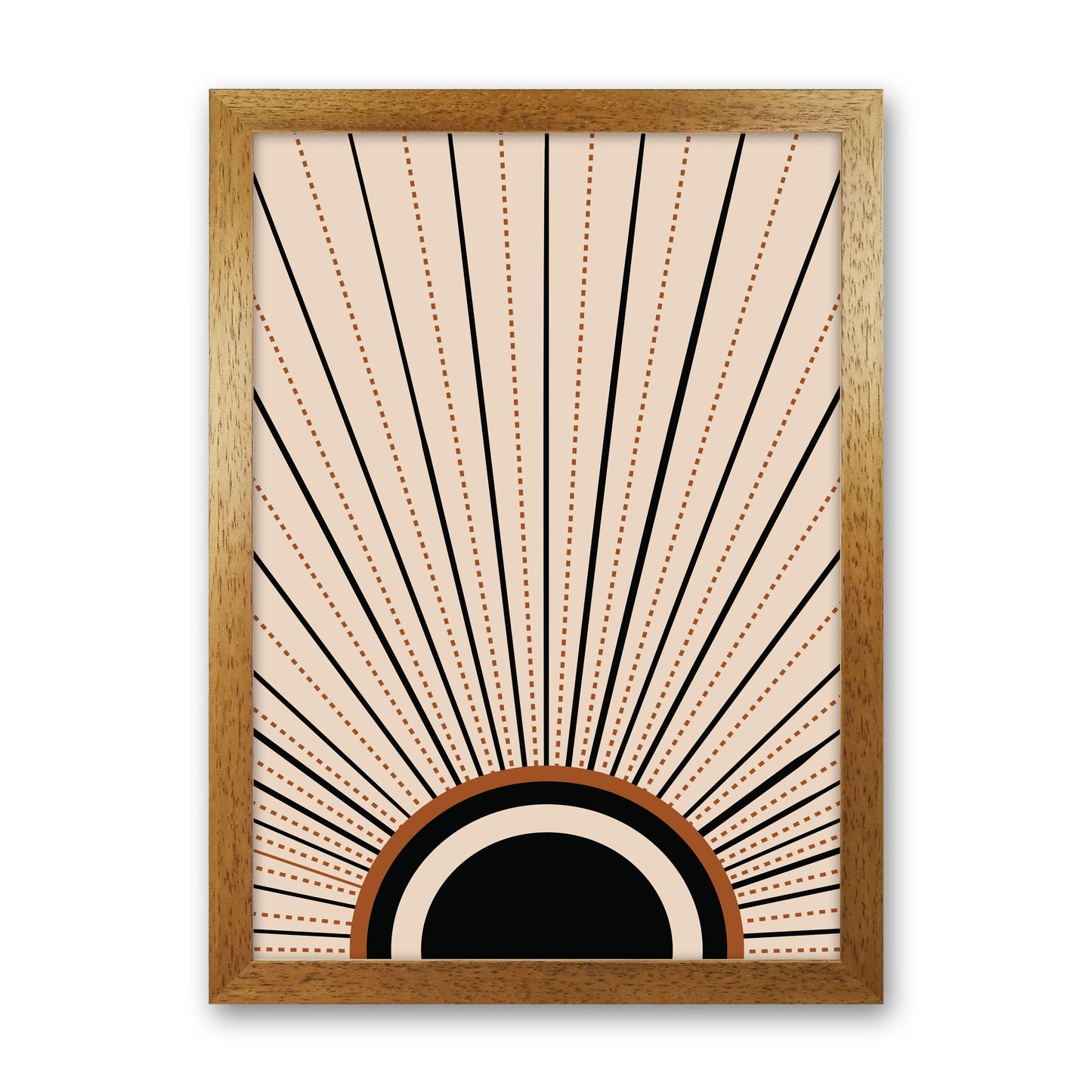 Boho Sunrise 2 Art Print by Essentially Nomadic Oak Grain