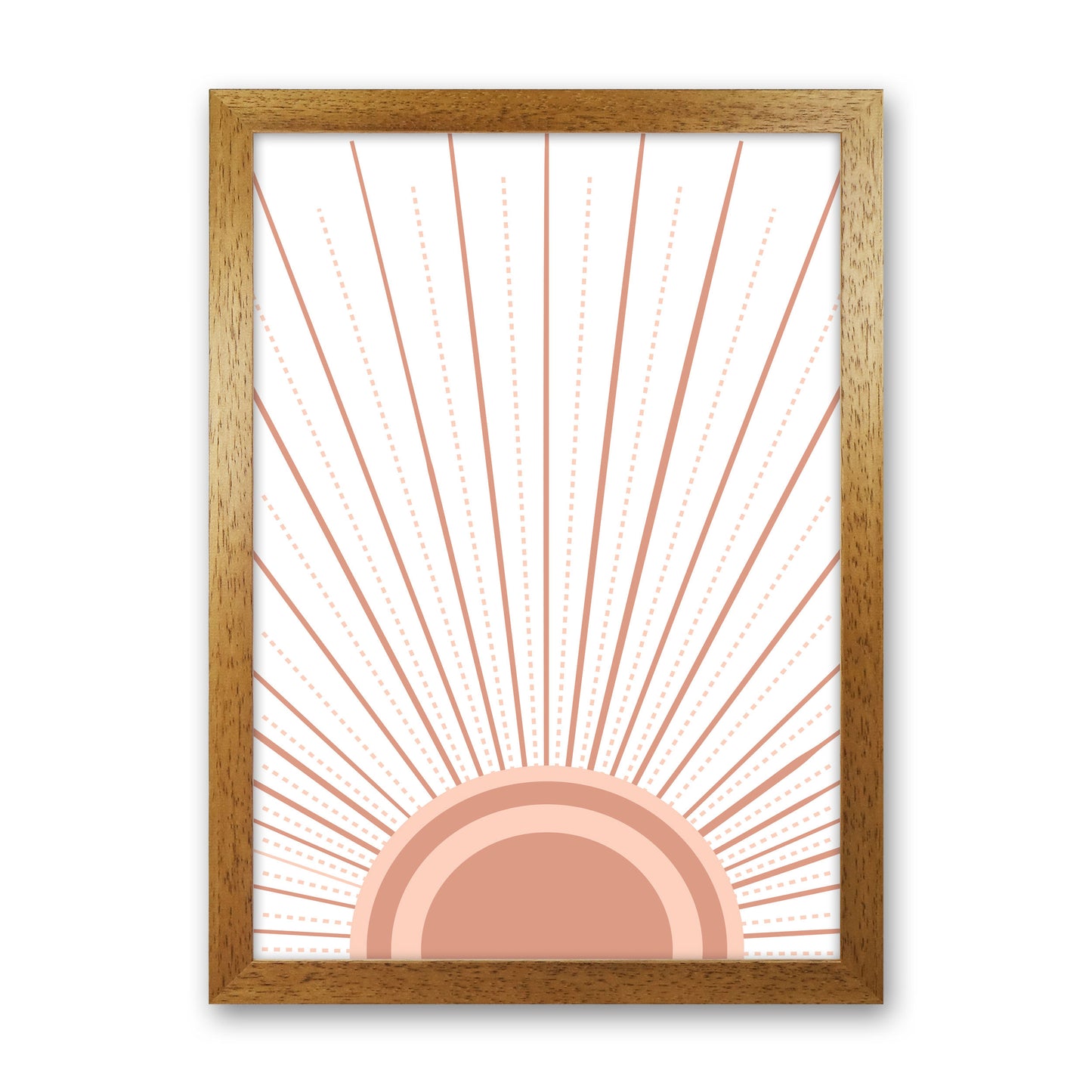 Boho Sunrise Art Print by Essentially Nomadic Oak Grain