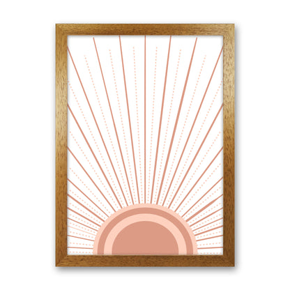 Boho Sunrise Art Print by Essentially Nomadic Oak Grain