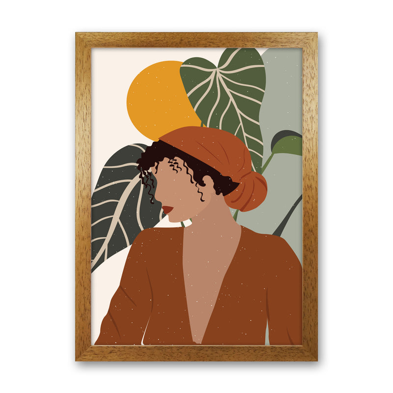 Girl Boho Art Print by Essentially Nomadic Oak Grain