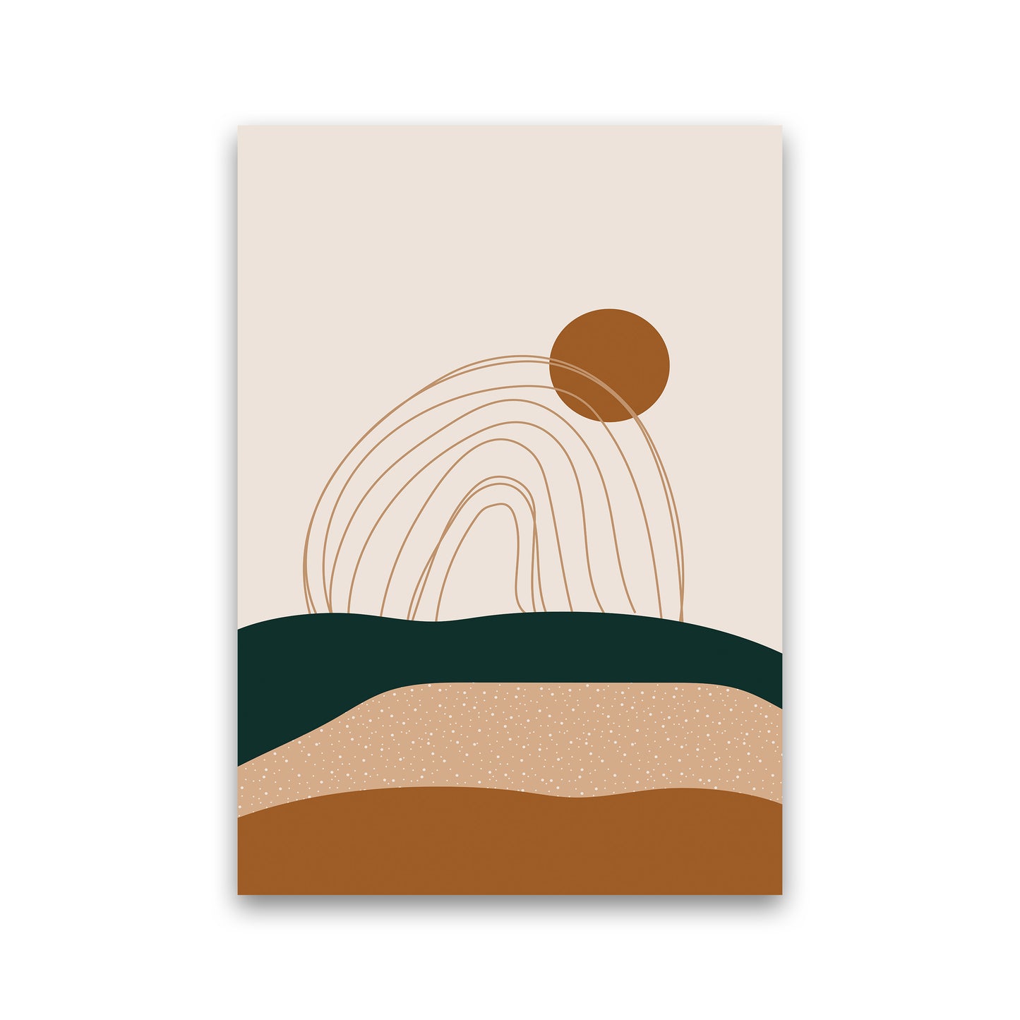Abstract Rainbow Landscape Art Print by Essentially Nomadic Print Only