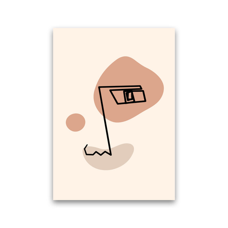 Absract 1 Face Line Art Art Print by Essentially Nomadic Print Only