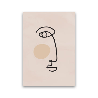 Absract 2 Face Line Art Art Print by Essentially Nomadic Print Only