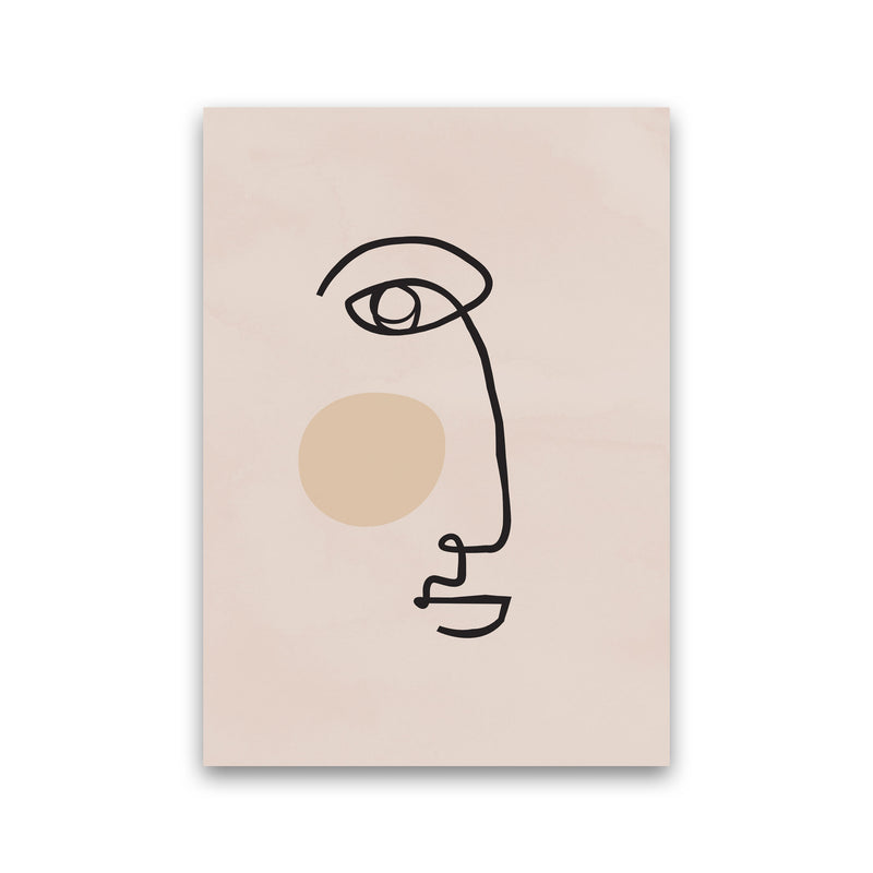 Absract 2 Face Line Art Art Print by Essentially Nomadic Print Only