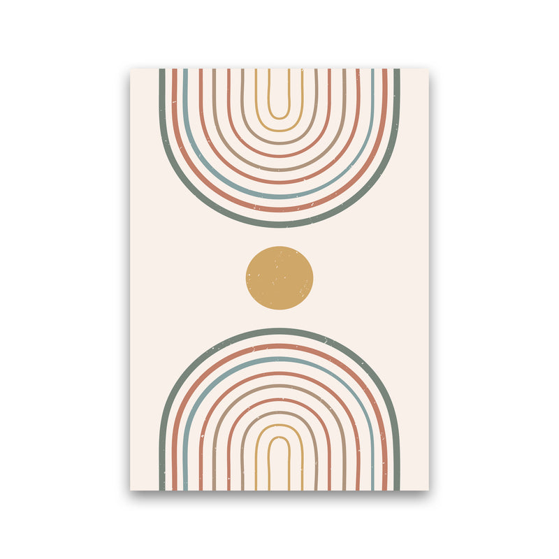 Mid Century Rainbow Sun Art Print by Essentially Nomadic Print Only