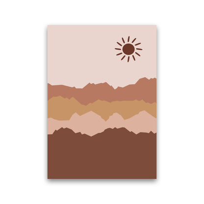 Mountain Sun Art Print by Essentially Nomadic Print Only