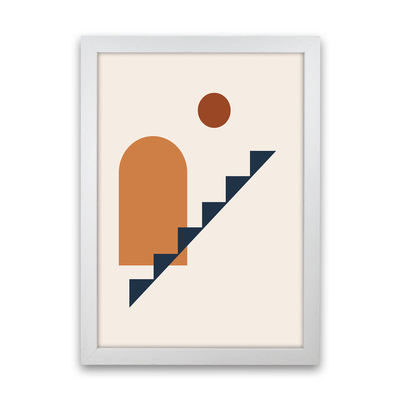 Minimal Geo b 3x4 ratio Art Print by Essentially Nomadic White Grain