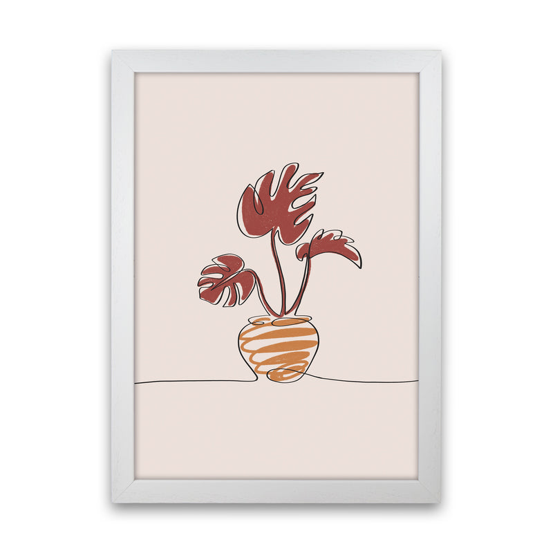 Monstera Art Print by Essentially Nomadic White Grain