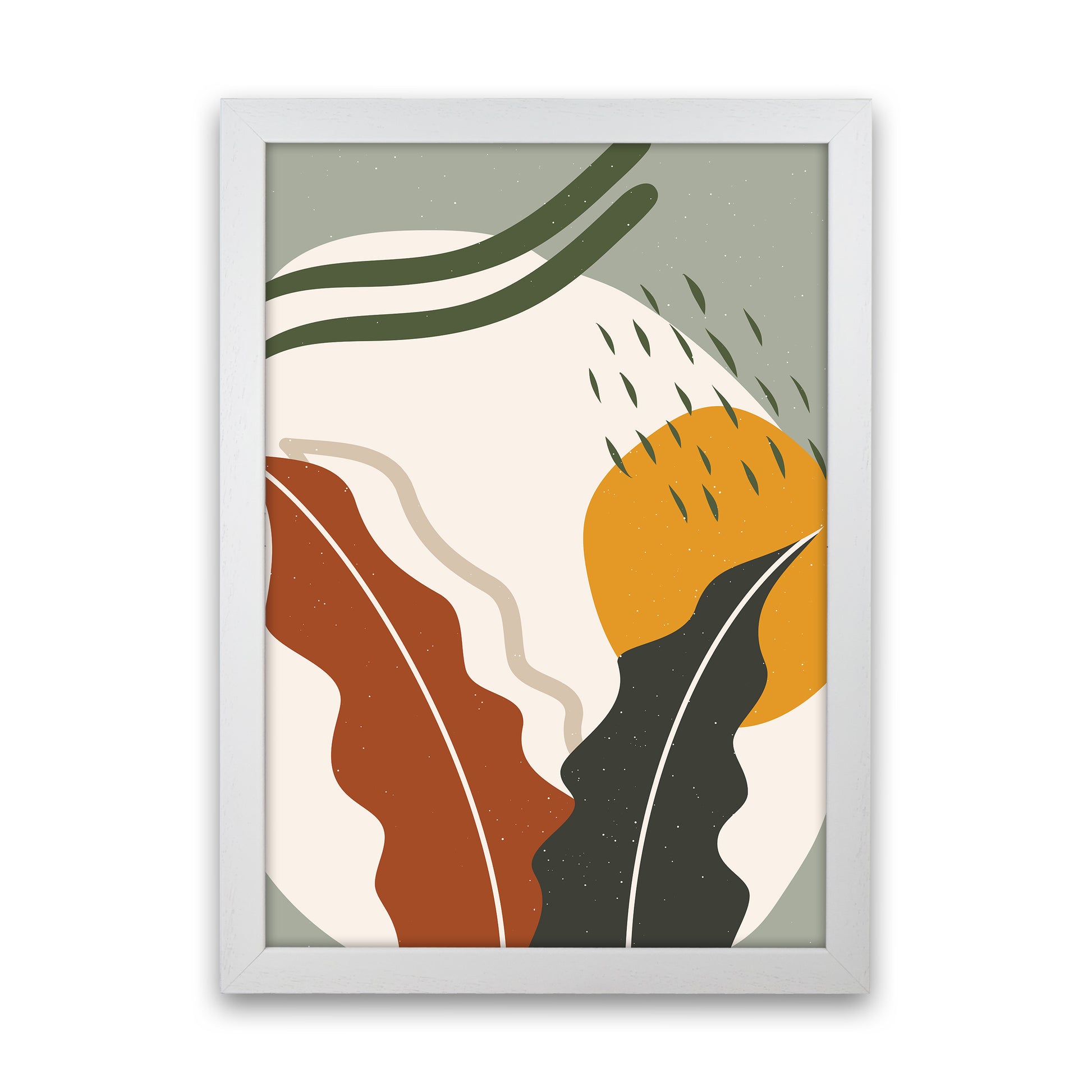 Botanical Abstract 4 2x3 Ratio Art Print by Essentially Nomadic White Grain