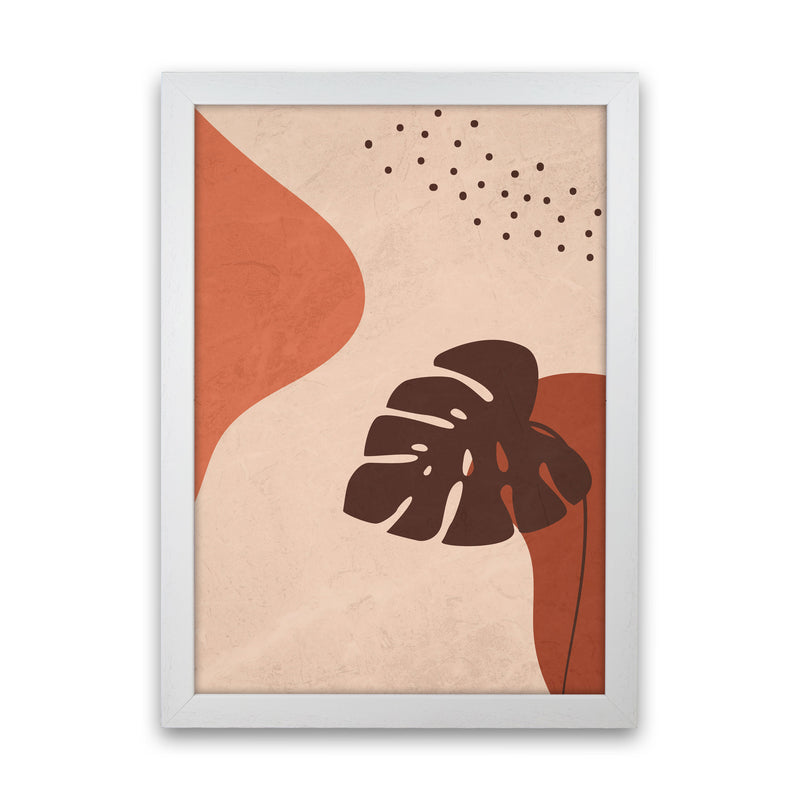 Abstract Art Monstera Art Print by Essentially Nomadic White Grain