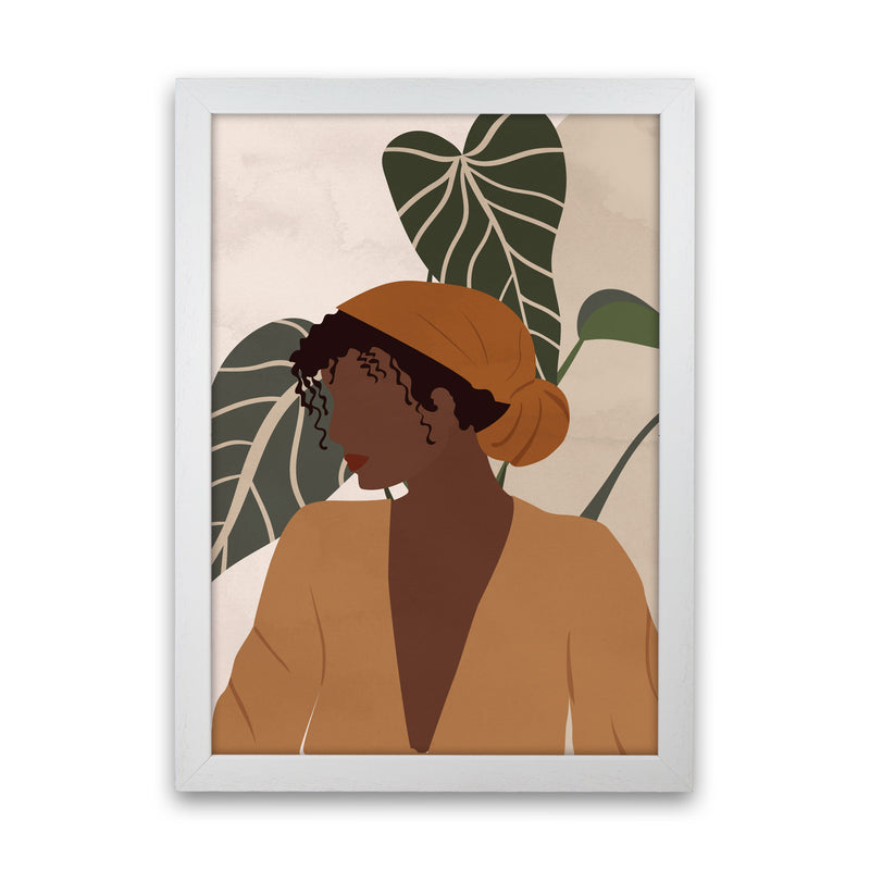 Girl Woman Ethnic Boho Art Print by Essentially Nomadic White Grain
