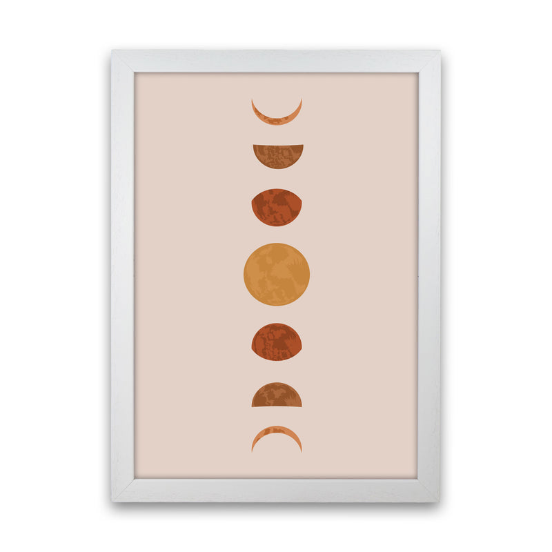 Moon  Phase Art Print by Essentially Nomadic White Grain