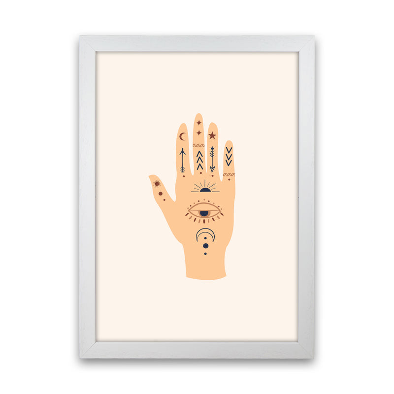 Mystical Celestial Palm Art Print by Essentially Nomadic White Grain