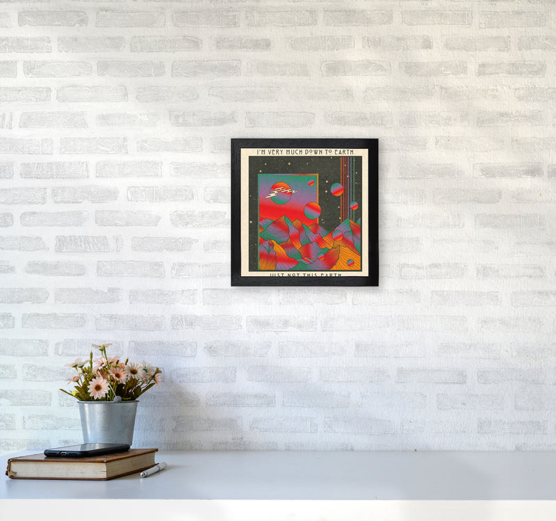 Down To Earth Art Print by Inktally3030 White Frame
