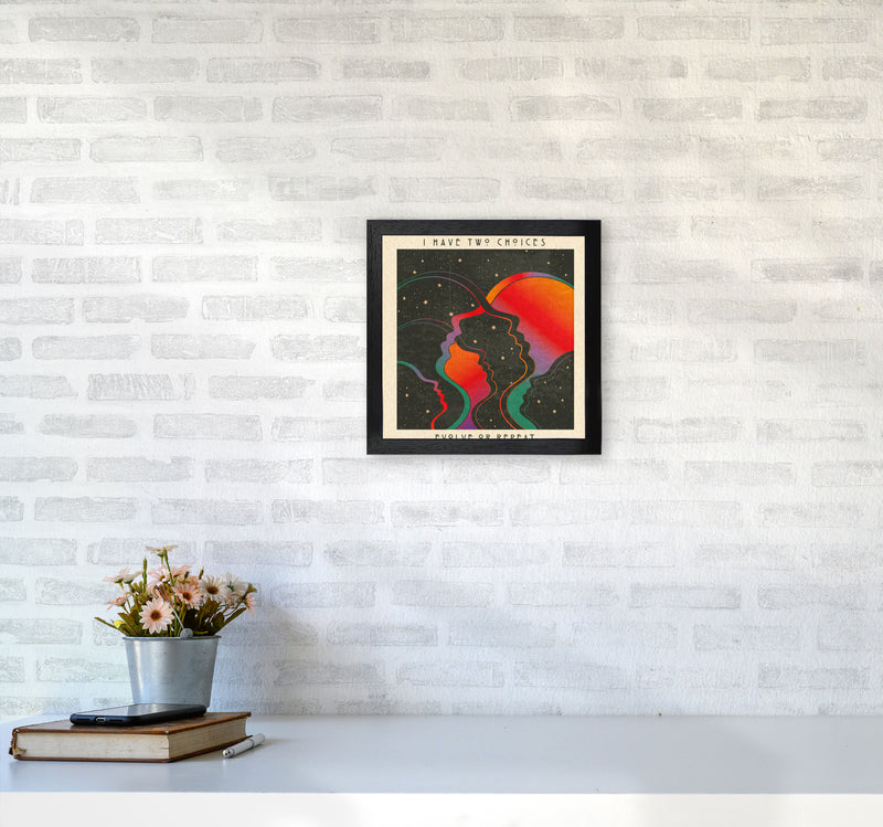 Evolve Or Repeat Art Print by Inktally3030 White Frame