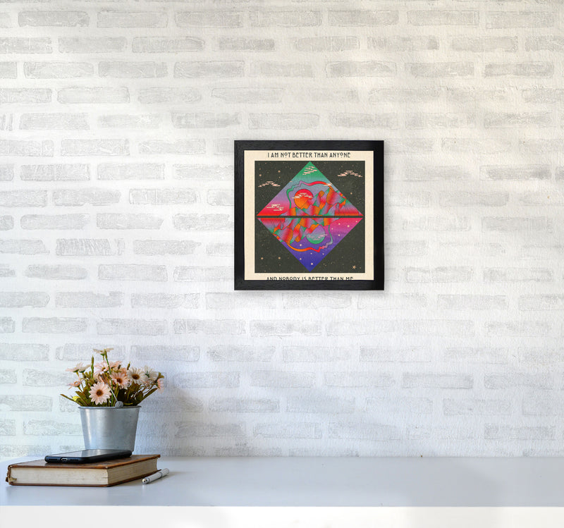 I Am No Better Final - 7000Px Art Print by Inktally3030 White Frame