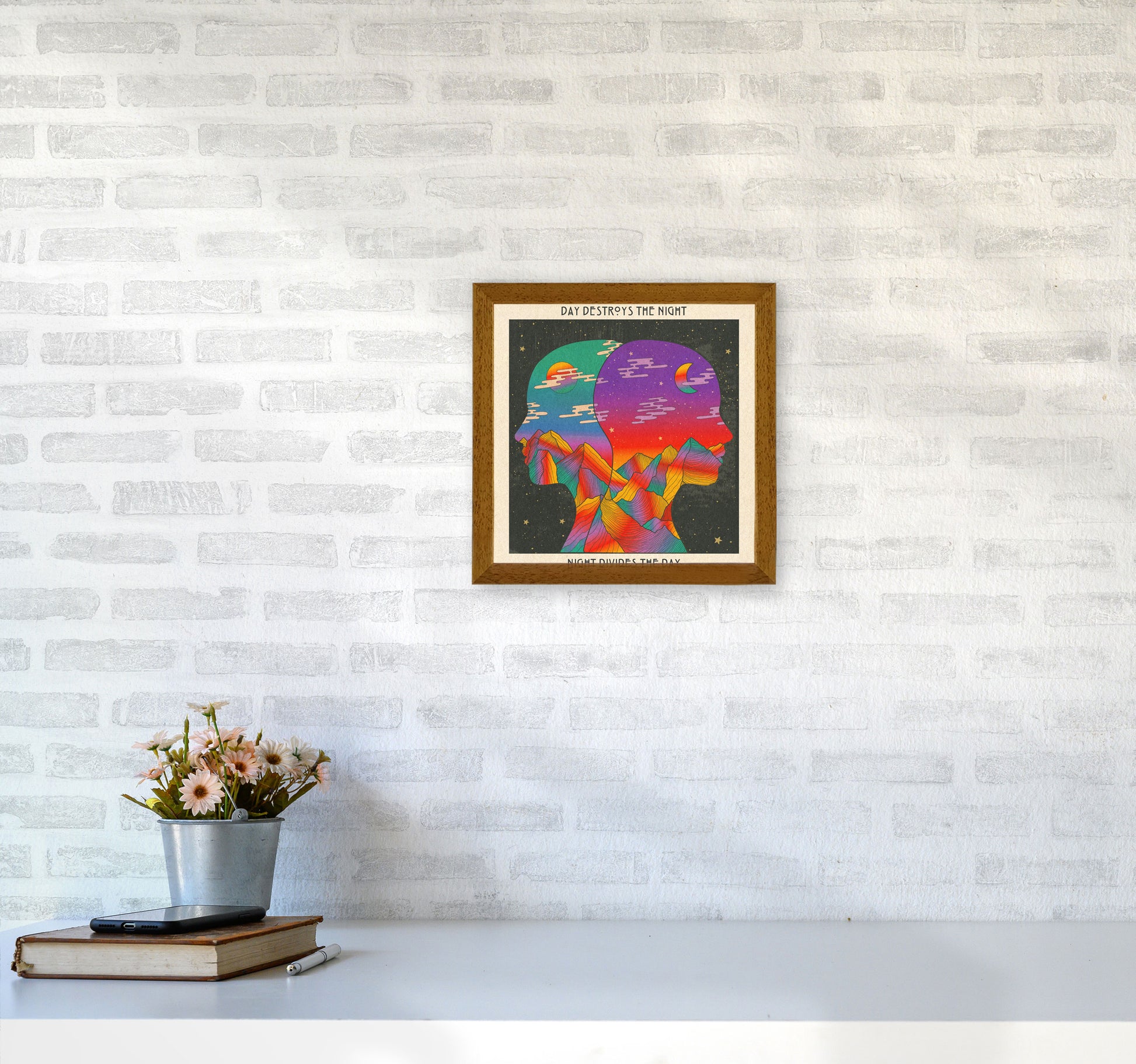Doors Day And Night Art Print by Inktally3030 Print Only