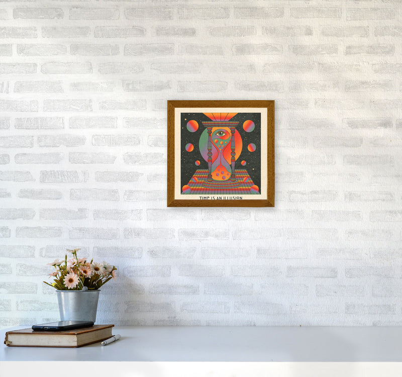 Time Is An Illusion - Text - Bordered - 7000Px Art Print by Inktally3030 Print Only