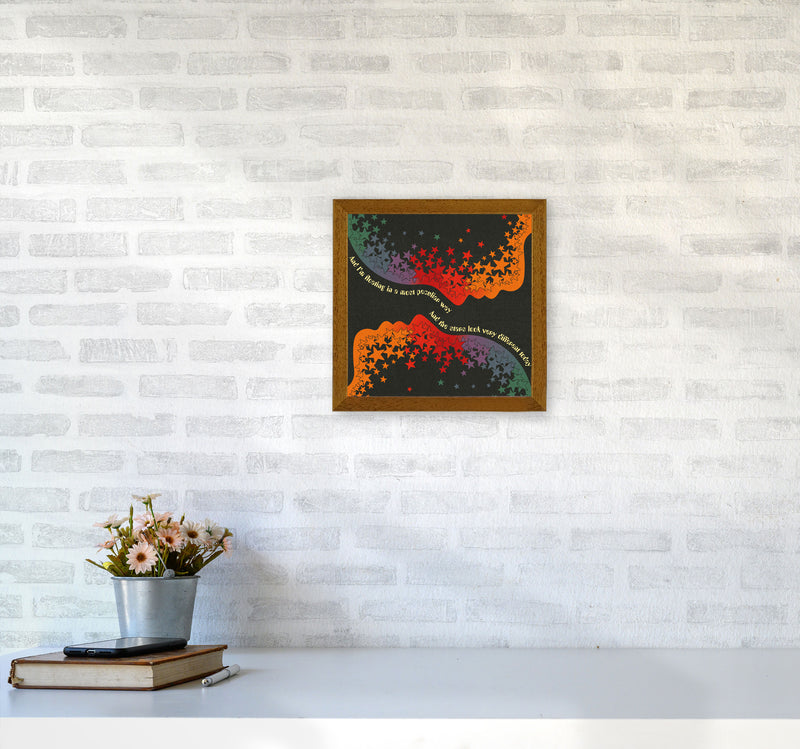 Space Oddity Textured Art Print by Inktally3030 Print Only
