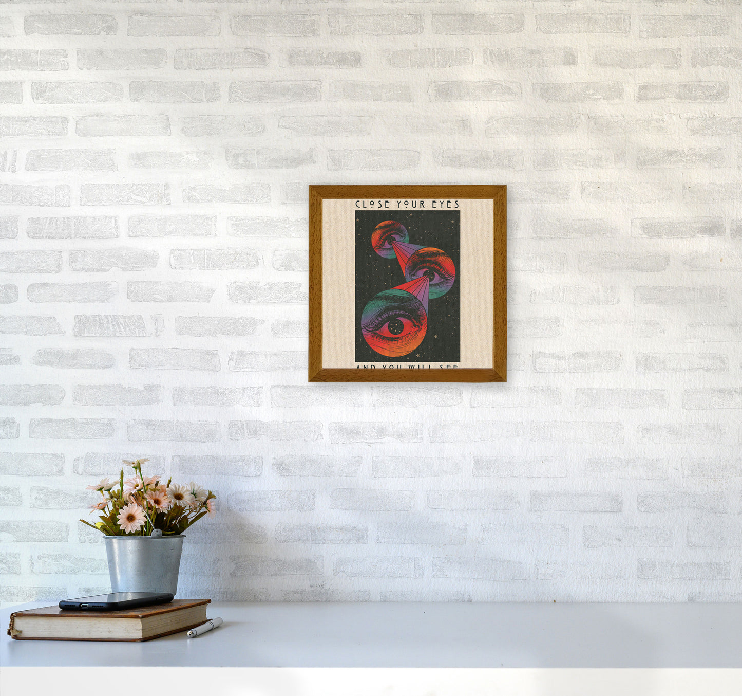 Close Your Eyes Art Print by Inktally3030 Print Only
