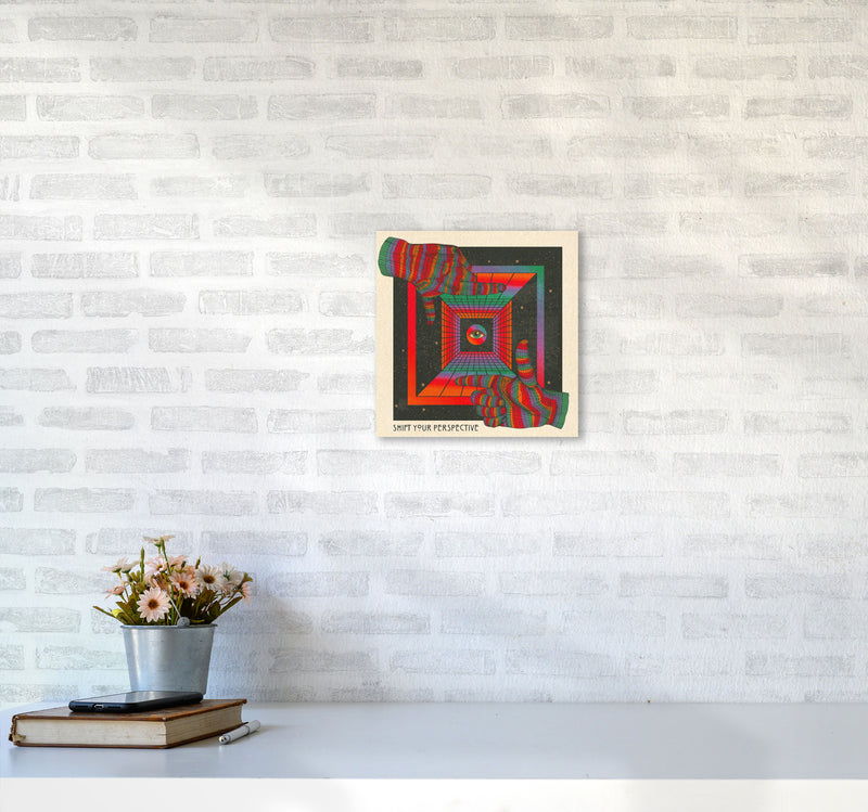 Shift Your Perspective Art Print by Inktally3030 Black Frame