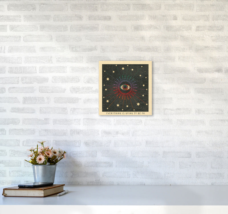 Everything Is Going To Be Ok Art Print by Inktally3030 Black Frame