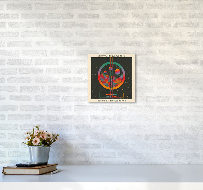 Trench Town Rock Art Print by Inktally3030 Black Frame