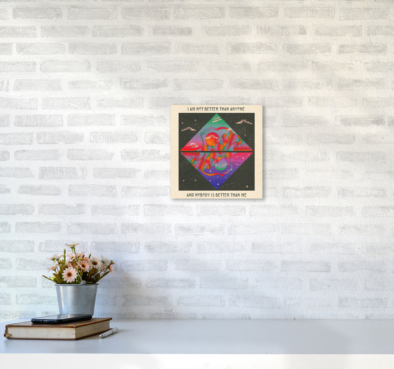 I Am No Better Final - 7000Px Art Print by Inktally3030 Black Frame