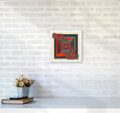 Shift Your Perspective Art Print by Inktally3030 Oak Frame