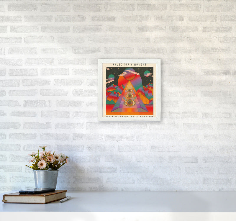 Breathe Final For Print Art Print by Inktally3030 Oak Frame