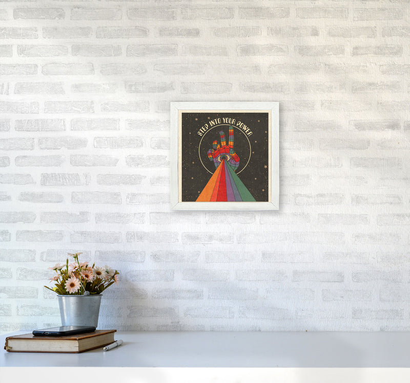 Power Final Art Print by Inktally3030 Oak Frame