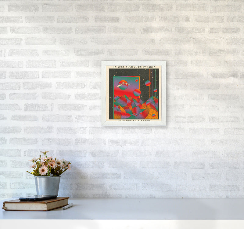 Down To Earth Art Print by Inktally3030 Oak Frame