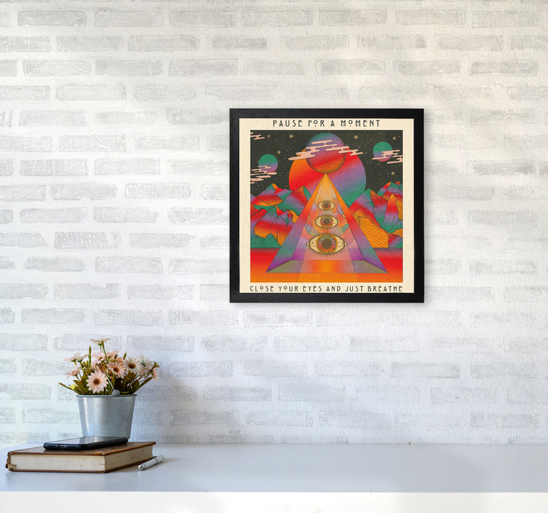 Breathe Final For Print Art Print by Inktally4040 White Frame