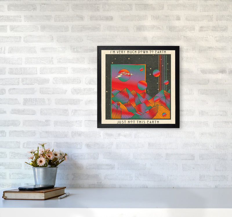 Down To Earth Art Print by Inktally4040 White Frame