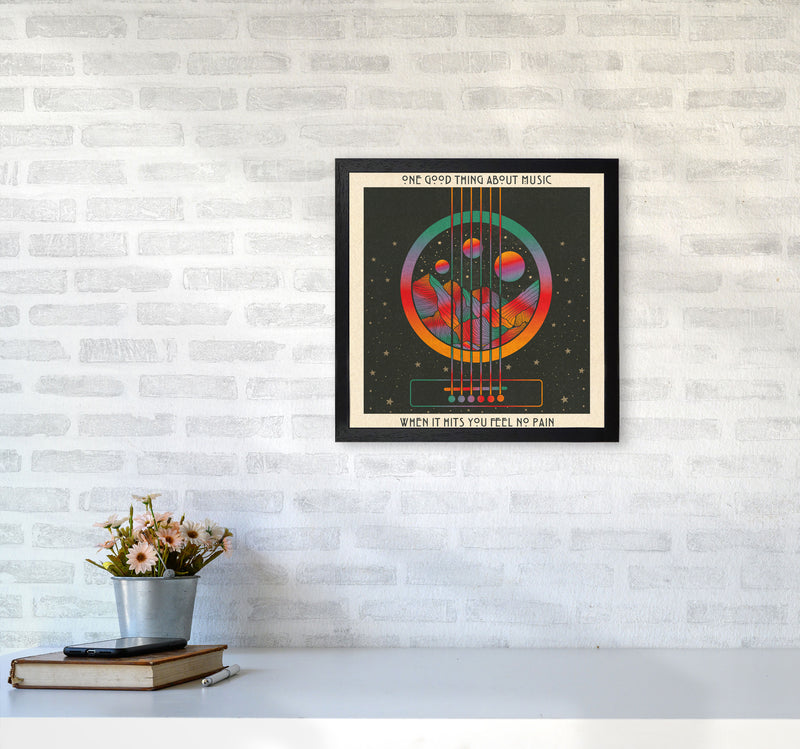 Trench Town Rock Art Print by Inktally4040 White Frame
