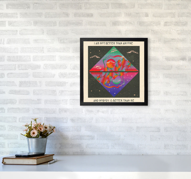 I Am No Better Final - 7000Px Art Print by Inktally4040 White Frame
