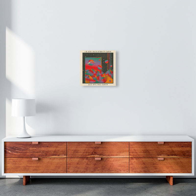 Down To Earth Art Print by Inktally 40x40 Canvas