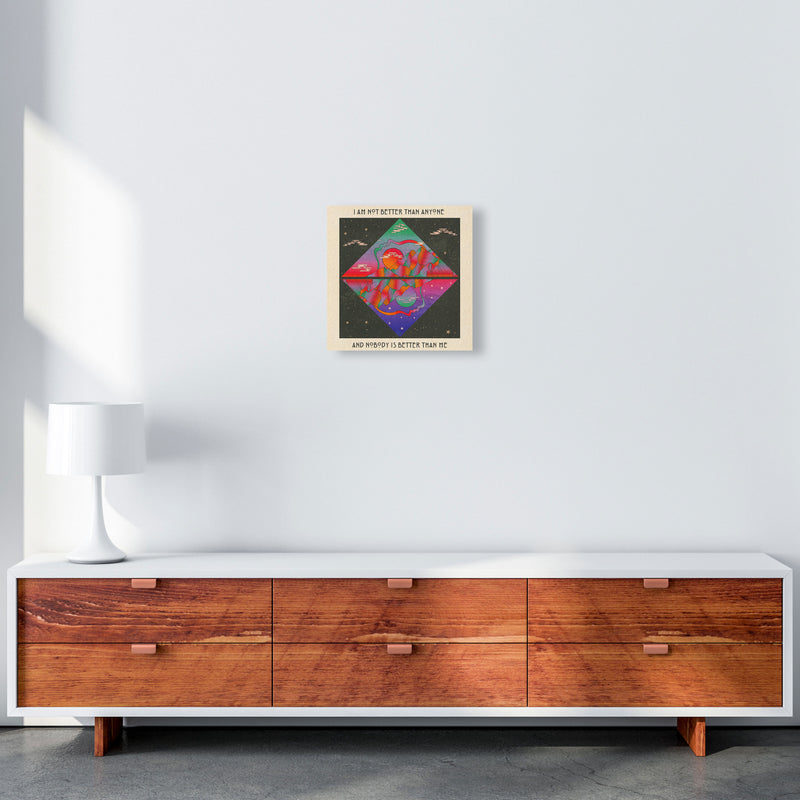 I Am No Better Final - 7000Px Art Print by Inktally 40x40 Canvas