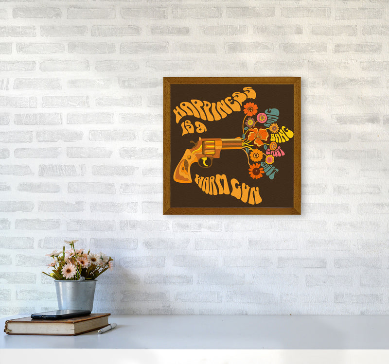 Warm Gun Brown Square-Textured 6000 Art Print by Inktally4040 Print Only