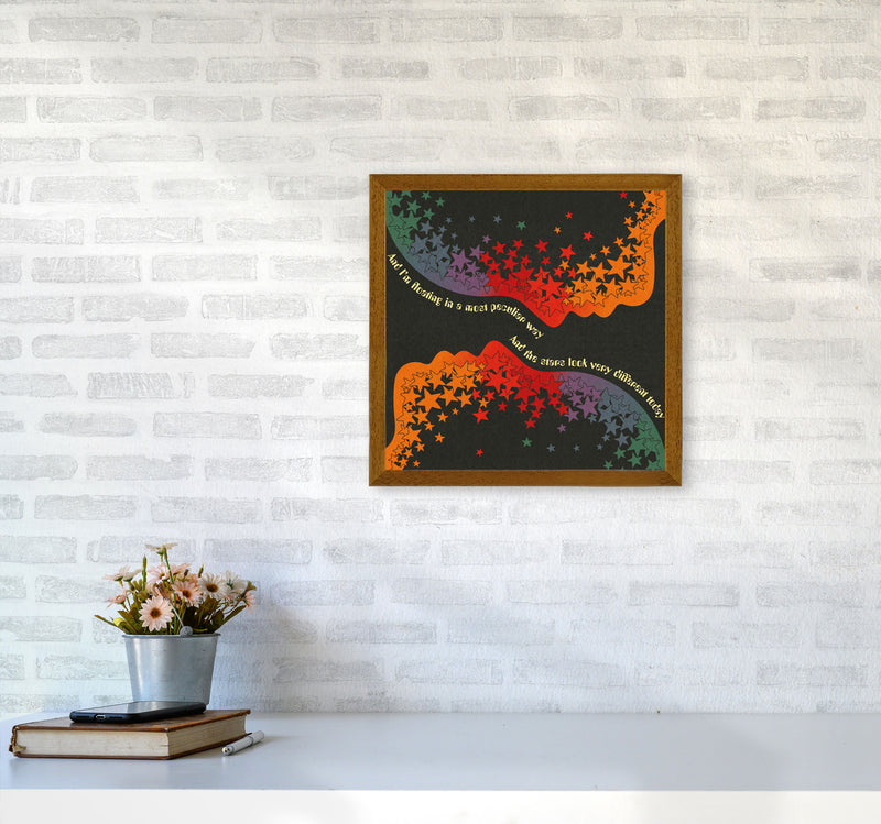 Space Oddity Textured Art Print by Inktally4040 Print Only