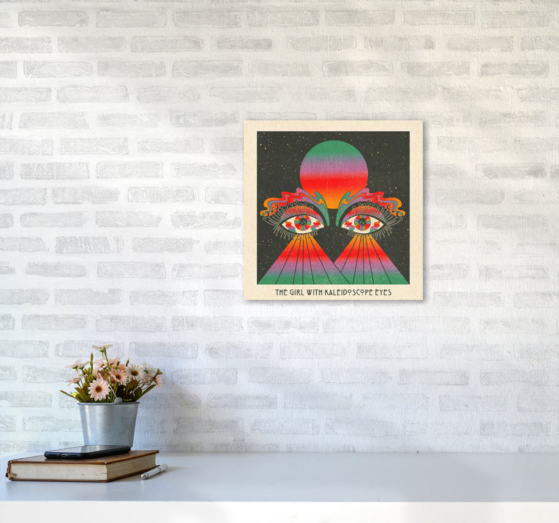 The Girl - Text 2 Art Print by Inktally4040 Black Frame