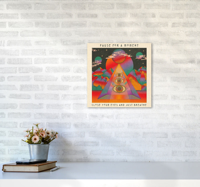 Breathe Final For Print Art Print by Inktally4040 Black Frame