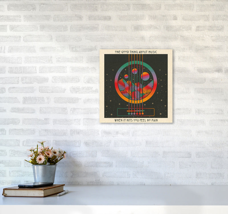 Trench Town Rock Art Print by Inktally4040 Black Frame