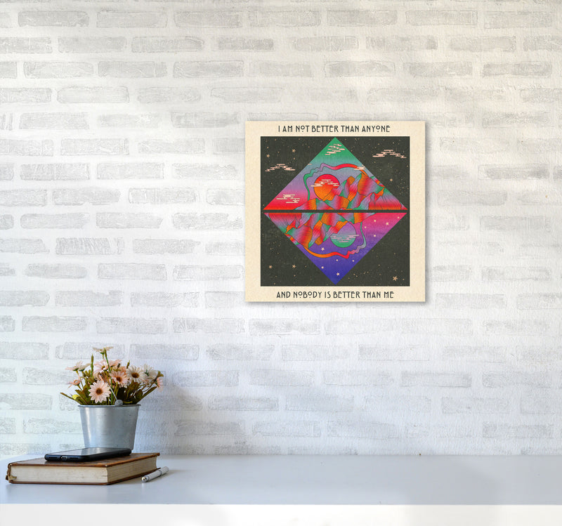 I Am No Better Final - 7000Px Art Print by Inktally4040 Black Frame